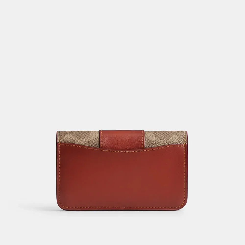 Essential Slim Card Case In Signature Canvas - Picture 2 of 3